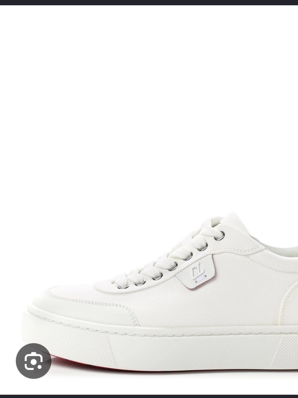 Christian Louboutin White Low-Top Women's Sneakers